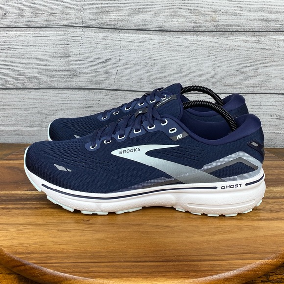 Brooks Shoes - Brooks Ghost 15 Peacoat Pearl Salt Air Running Shoes 1203801B450 Women Size 11.5